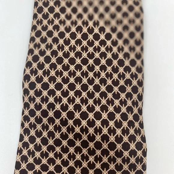 Paco Rabanne Brown Patterned Tie - Picture 3 of 5